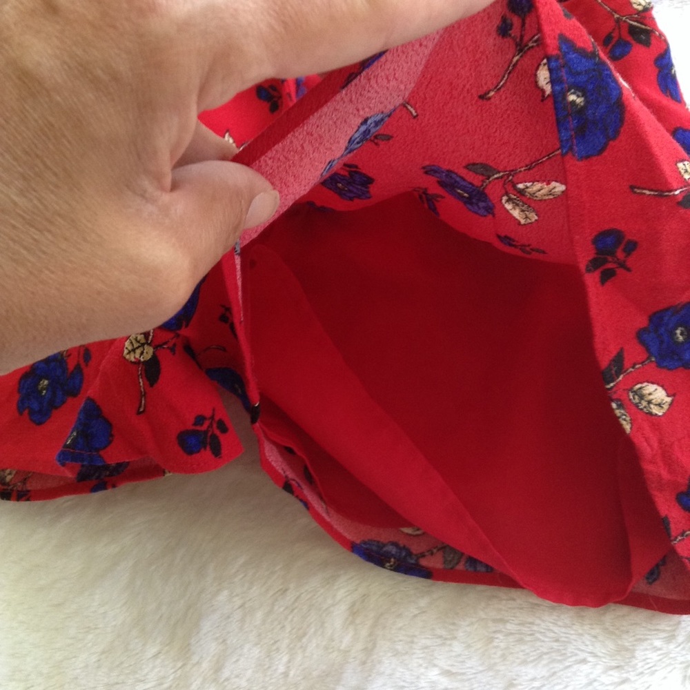 Forever 21 | Red romper with patterns - Picture 6 of 8